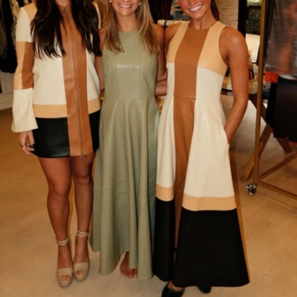 BEST Alexis England Midi Dress XSmall Sage Green Cocktail Party Formal - Picture 9 of 13